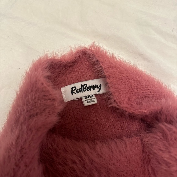 Pink Fuzzy Sweater - Picture 2 of 3